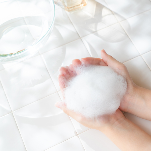 シャンプーの特徴の低刺激についての写真。